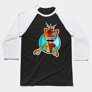 Laughing Cyborg Squirrel Baseball T-Shirt